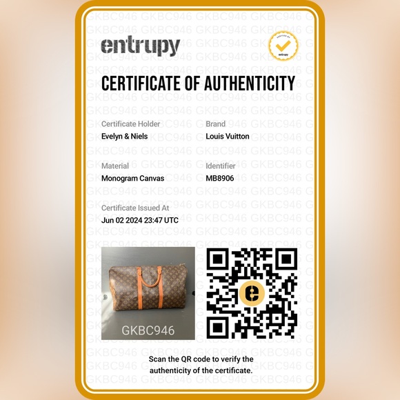 Vintage 1989 Louis Vuitton Keepall 50 with COA - Picture 17 of 17